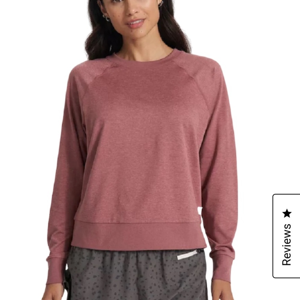 COPY - Vuori halo crew Marsala heather size small EUC